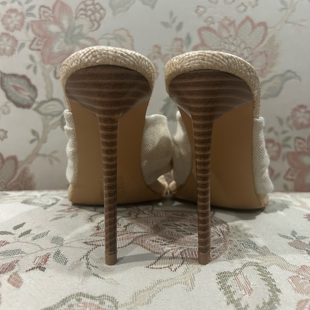 Public desire Cream Heeled Sandals - Picture 6 of 6